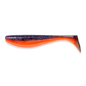FishUP Wizzle Shad 5" #207 Dark Violet/Orange 4 Stk