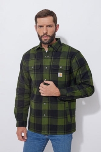 Carhartt Flannel Sherpa Chive S Hemd