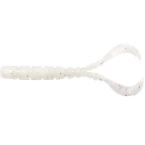 MUSTAD Aji Wurm Chiki-Chiki White Glow Glitter 4,3 cm 12 Stk.