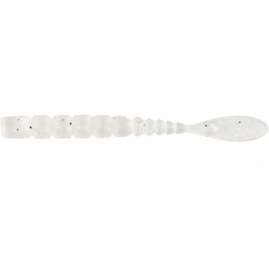 MUSTAD Aji Worm Fla-Fla White Glow Glitter 5 cm 15 Stk.