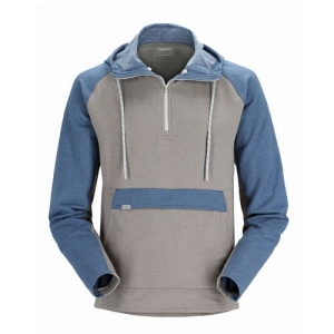Simms Vermilion Kapuzenpullover Steel Heather/Marine Heather L
