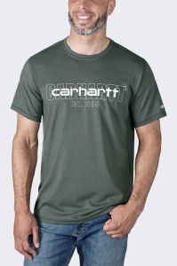 T-shirt Carhartt Force Midweight Logo Carbon S
