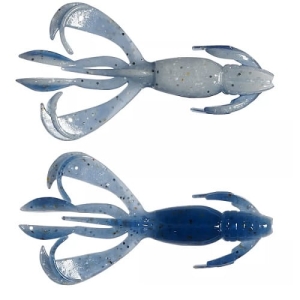 KEITECH Crazy Flaper 2" LT44T Blue Ice Shad 8Stk