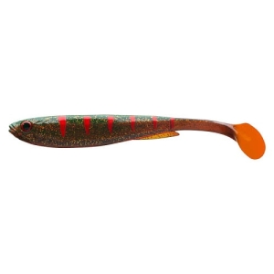 PX Slim Shad Y 13,5cm Motor oil Tiger 1Stk