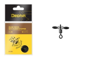 Inline swivel with rubber stopper S/0