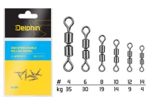 Hi speed double rolling swivel A-06 BN6 #6 30kg