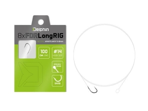 Vorfach Delphin FDR LongRIG 100cm 0,12mm #14 8Stk