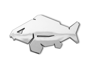 3D Delphin CARP Chrom-Aufkleber