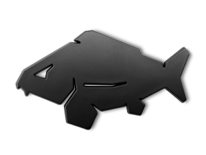 3D Delphin CARP Aufkleber Schwarz