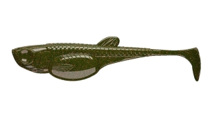 Libra Lures Embrion Shad 3" 032 Motor Oil Grün 8s