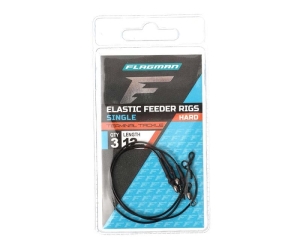 Flagman Elastic Single Feeder Rigs Hard 12cm 3pcs