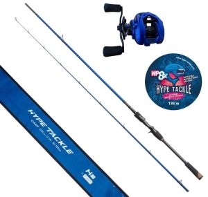 Set Hype Tackle H2 HF 2.21m 10-50g+H2-150LH+0.15mm, 12kg Violett
