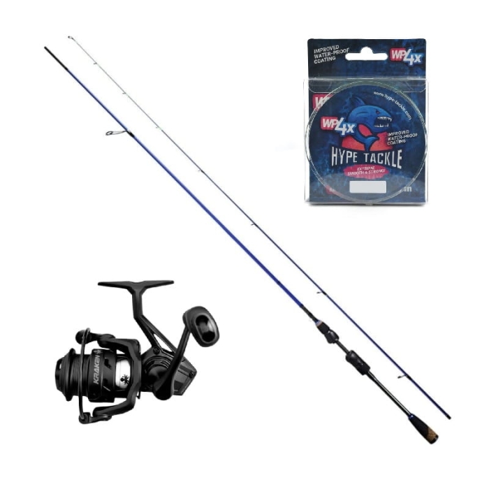 Zestaw Hype Tackle H2 UL 2,20m do 7g + Kołowrotek Kraken Black Pearl 2000 + Hype Tackle 4X Grass Green 0,07mm, 4,5kg 135m.jpg