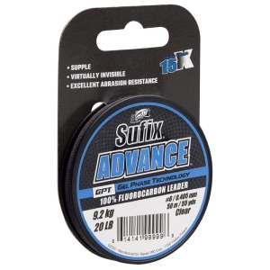 Sufix Advance Fluorocarbon Klar 50m 0,205mm 3,5kg