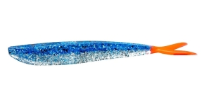 Lunker City 4“ Fin-S FISH Blue Ice/ Firetail 10 Stück