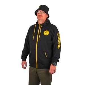 Sweatshirt Black Cat Hoody Zip XL
