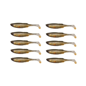 SET 10 Stück Savage Gear Craft Shad 7,2 cm 2,6 g Green Silver