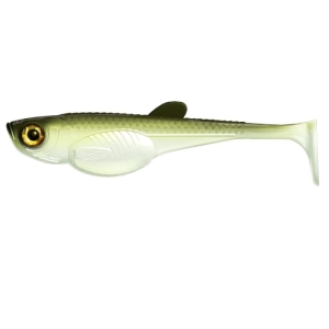 Libra Lures Embrion Shad 4„ 031 Olive Whitefi 6 Stück