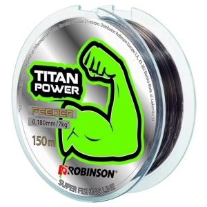 Angelschnur Robinson Titan Power Feeder 0,225 mm 150 m Braun