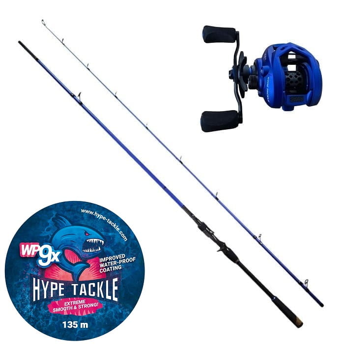 Zestaw Hype Tackle H2 2,51m do 85g 2-częściowa Cast + H2-150LH + 0,18mm, 15kg, 135m, Rose.jpg