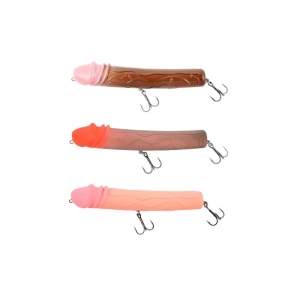 Kraken Qtong Jerk Coca-Boa + Qtong Jerk Red Head Viper + Qtong Jerk White Python 16 cm 43 g Set