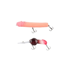 Kraken Qtong Jerk White Python 16 cm 43 g + Qtong Deep Brown Baller 8,5 cm 27 g Set