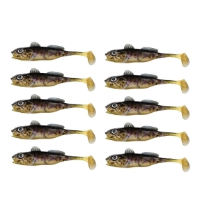 Gummifische im Großpack – Set Berkley Pulse Realistic Goby 12 cm Blaubandbarsch 10 Stk.