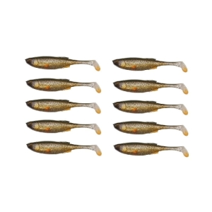 Gummifische im Großpack – SET 10 Stück Savage Gear Craft Shad 7,2 cm 2,6 g Green Silver
