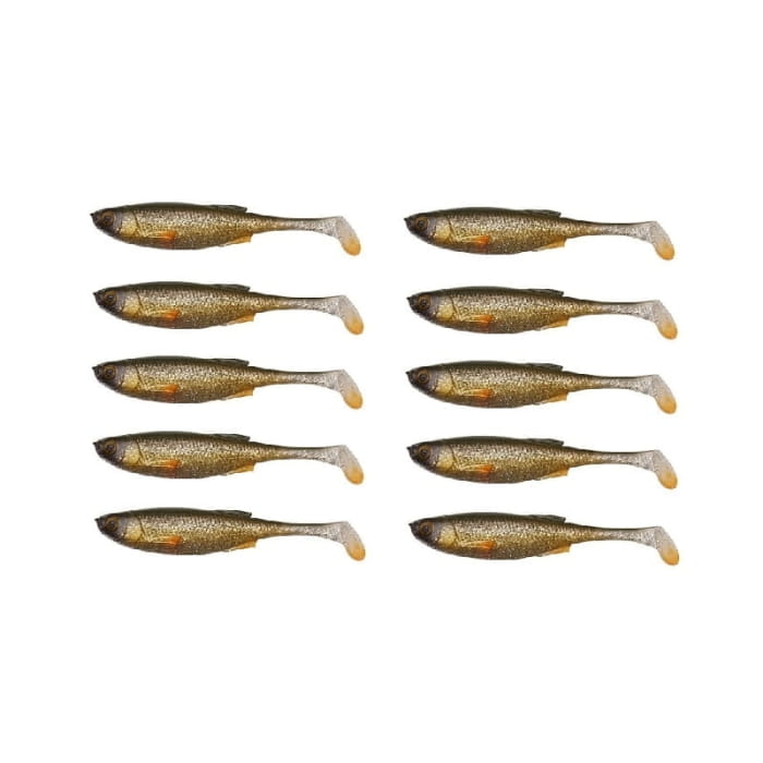 Gumy Hurtem ZESTAW 10szt Savage Gear Craft Shad 7.2cm 2.6g Green Silver.jpg