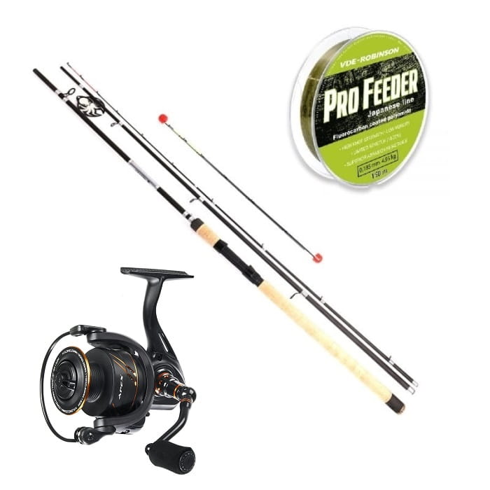 Zestaw Kraken Black Pearl Feeder 3,60m 120g 3+3cz + Brain Apex 5000 + Żyłka VDE-Robinson Pro Feeder 0,260mm.jpg