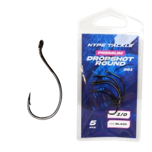 Hype Tackle Premium Drop Round S61 BC Haken #1/0, 5 Stück