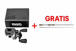 Aktionsset: Baitcast-Rolle Hype Tackle H5 120LH RIGID 8.1:1 + Rute SG4 Fast Game BC 7'3" / 2.21 m F 20–60 g / MH 2-teilig GRATIS