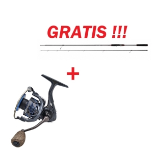 Rolle Hype Tackle H2 3000 + GRATIS Angelrute Penn Conflict Inshore 2.44 m Max 30 g 2-teilig