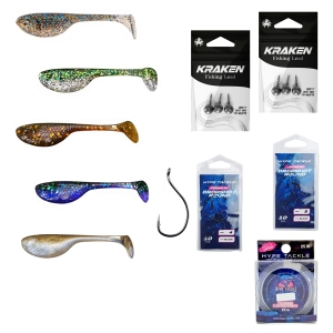 Großes Drop-Shot-Set Hype Tackle Budda Lure 5 cm – 77-teilig