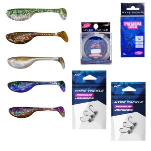 Großes Jigkopf-Set Hype Tackle Budda Lure 5 cm – 67-teilig