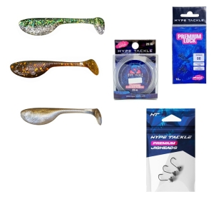 Kleines Jigkopf-Set Hype Tackle Budda Lure 5 cm – 44-teilig