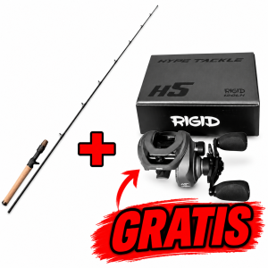 Set Savage Gear ALPHA SG6 1,98 m 30–90 g 1+1 C + GRATIS Baitcasterrolle Hype Tackle H5 120LH RIGID 8.1:1
