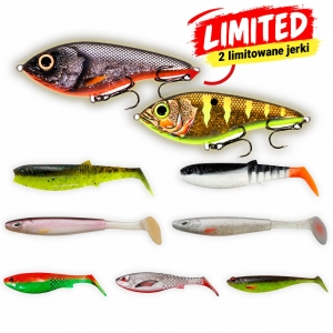Premium Pike Köderset 12–17,5 cm + Kraken Swimmer Limited Edition Jerks 10 cm