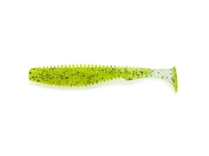 FishUP U-Shad 6,2cm #055 Chartreuse Schwarz 9St.