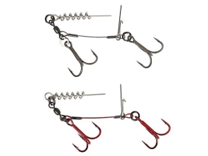 Savage Gear Carbon49 Corkscrew Stinger 2x#1/0 28kg 2pcs