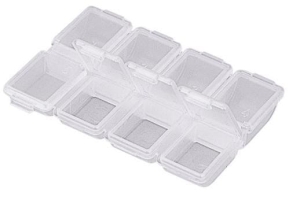 Box für kleines Zubehör VERSUS 8,6x6,4x1,3cm