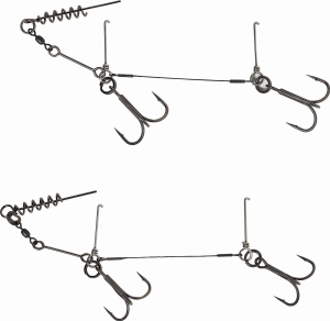 Savage Gear 1x7 TI Corkscrew Stinger 2x#1/0 23kg 1pcs