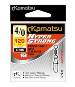 Wirbel mit Schnappverschluss KAMATSU HYPER STRONG K-3006 4/0