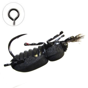 Schwimmender Jig Real Beetle Schwarz #4