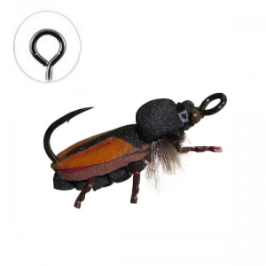 Schwimmender Realistischer Jig Käfer Braun #4