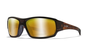 Wiley X BREACH Captivate Polarized Bronze Mirror Copper Matte Hickory Brown Frame