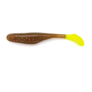 Bass Assassin 4" Walleye 10W 40 Lime Tail 10pcs