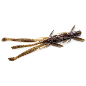 FishUP Shrimp 3" #050 Green Pump Brwn/R&Purp 9St