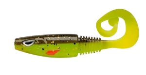 Berkley Sick Curl 8cm Brown Chartreuse 1pcs