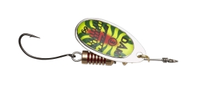 SINGLEHOOK SPINNER #2 4g SINKING FIRETIGER UV